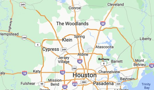 Map of Spring, Texas Location